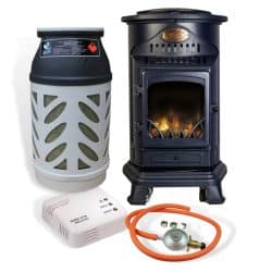 Värmepaket Gasolkamin Provence, Marinblå