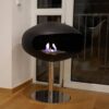 Etanolkamin Cocoon Pedestal mattsvart i hörn