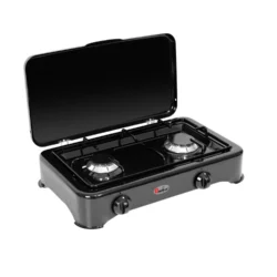 Gasolkök Parker 2-lågigt, Svart inomhusbruk