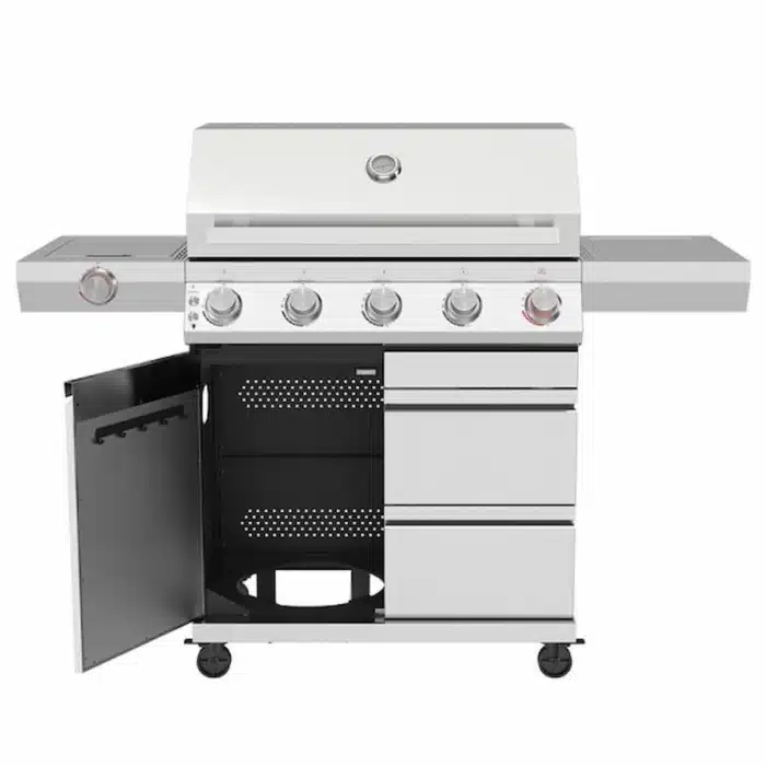 bluegaz-z501-gasolgrill-rostfri-med-oppen-dorr