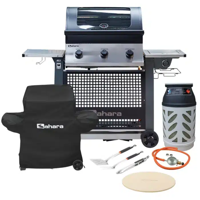 paketpris gasolgrill sahara s375 wood pro