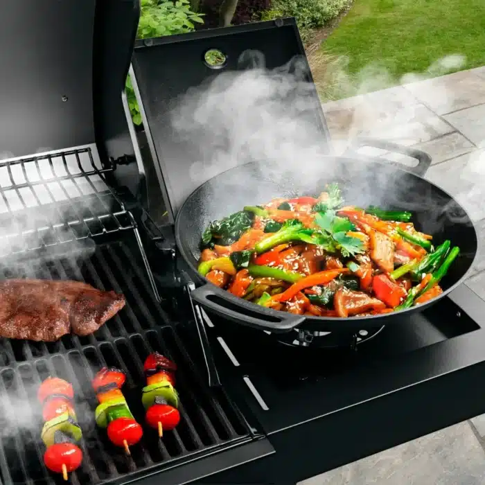 Landmann gasolgrill cool black 4.1 oppen miljobild kokplatta wok