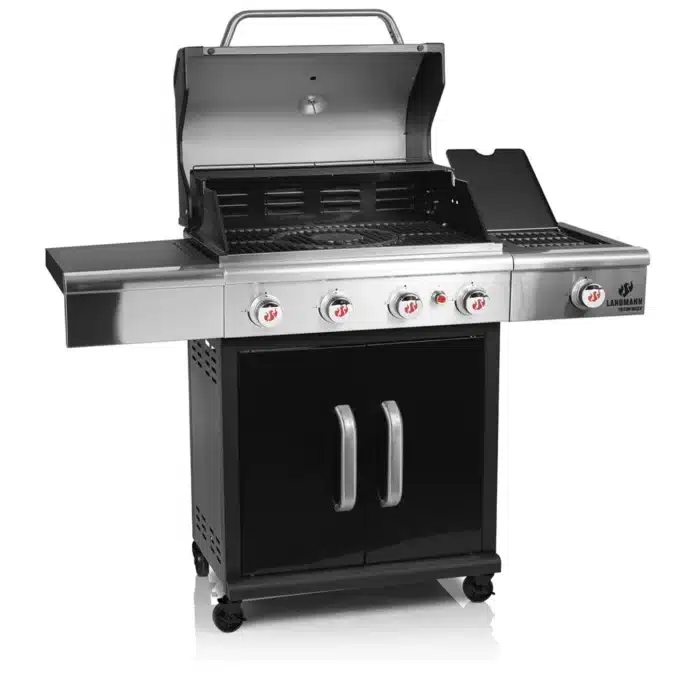 Landmann gasolgrill triton 4.1 maxx svart oppen