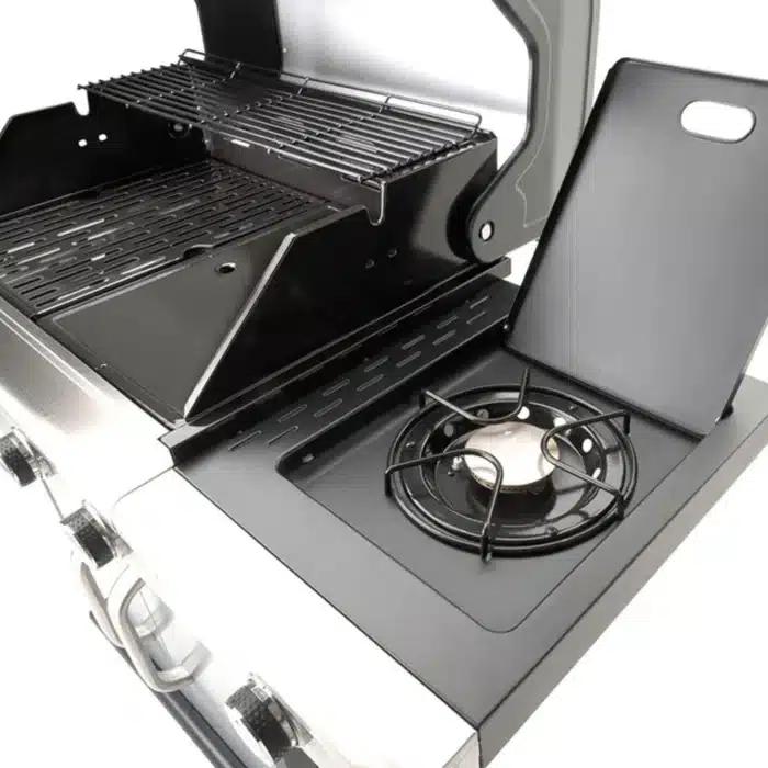 Landmann gasolgrill triton 4.1 rostritt stal oppen kokplatta
